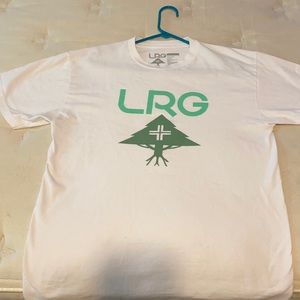LRG white tee! Green logo! Like new!!!
